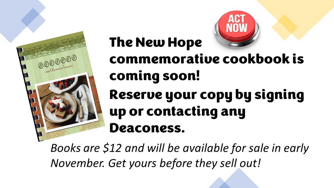 Cookbooks are coming