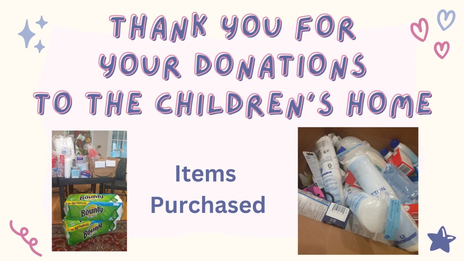 Thank You For Your Donations