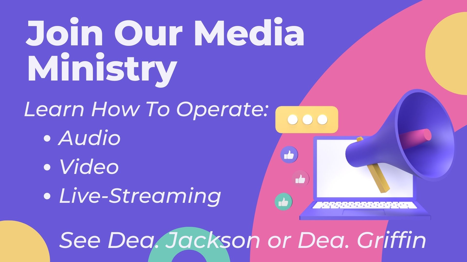 Join The Media Ministry